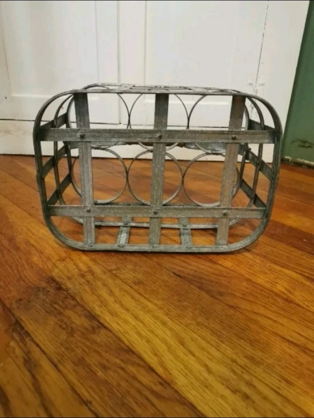 Rustic Country Farmhouse Galvanized Metal Wine Bucket Caddy Holds 6 Bottles Milk